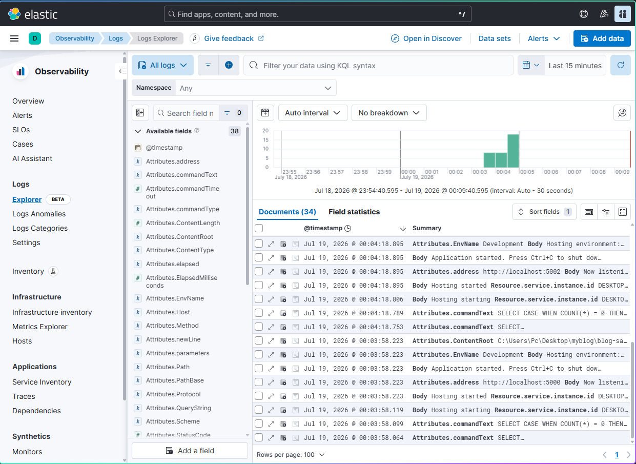 Kibana Logs