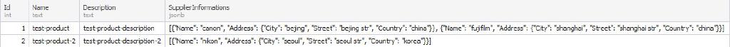 Json Column in Ef Core