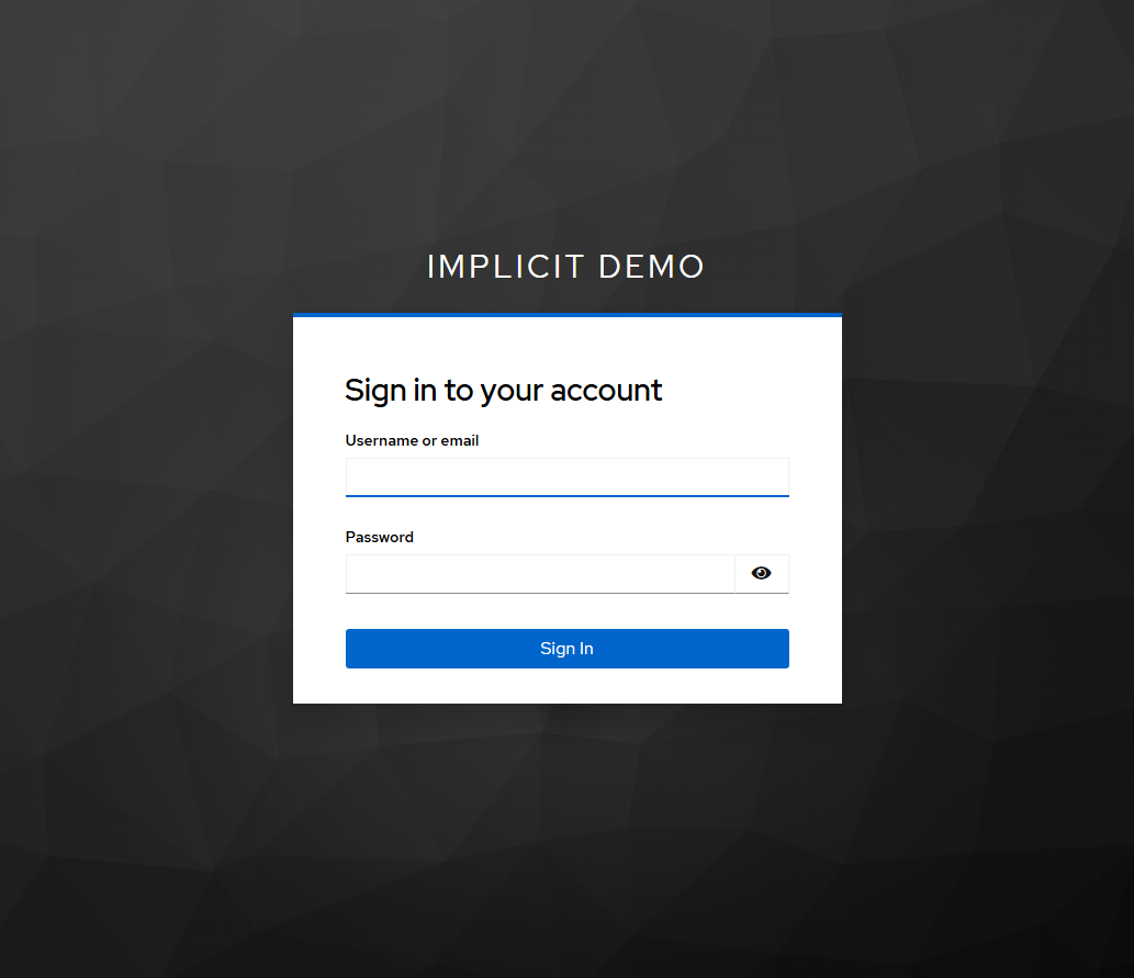 Angular home page after logout