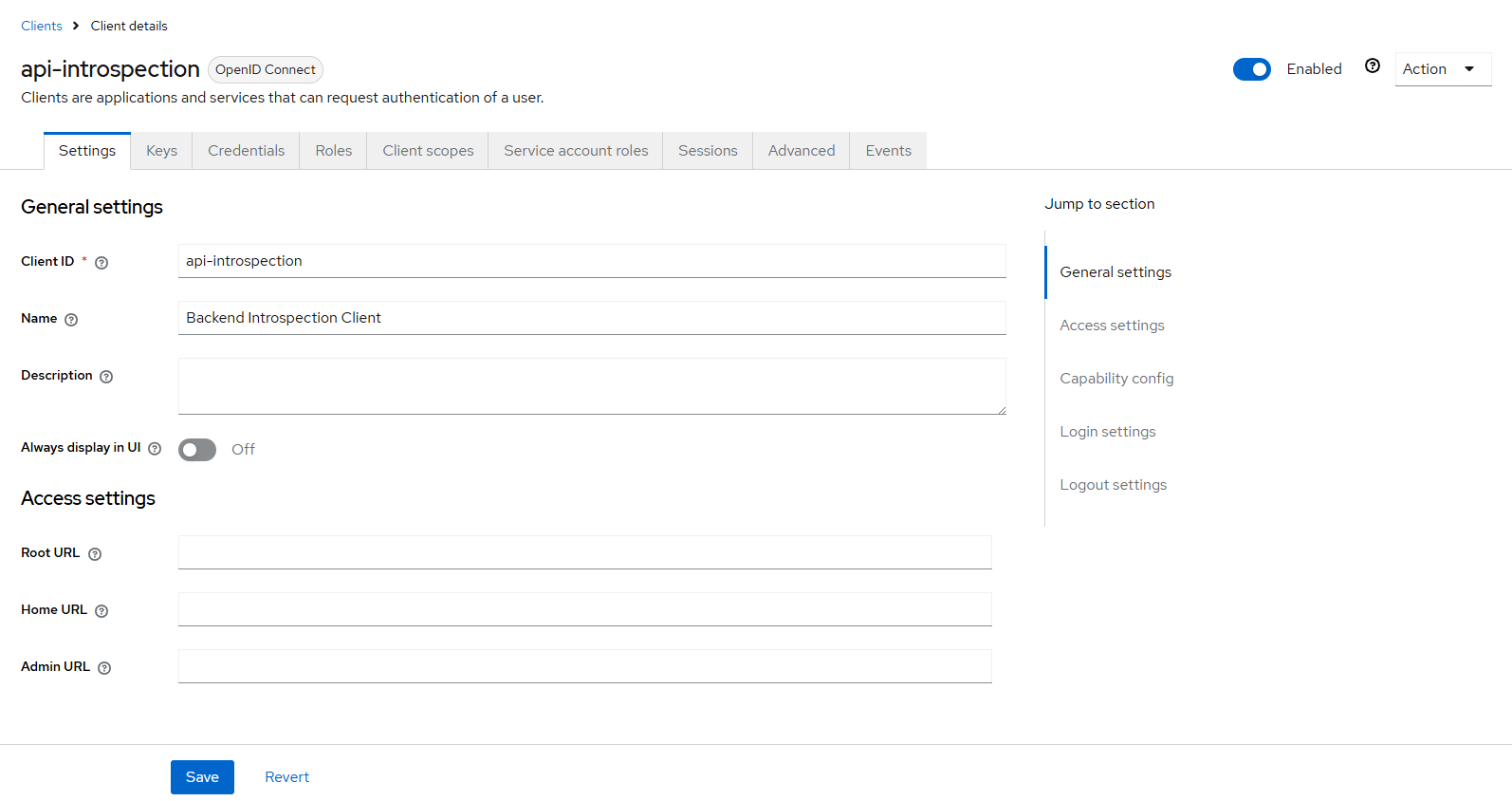 Keycloak introspection client credentials