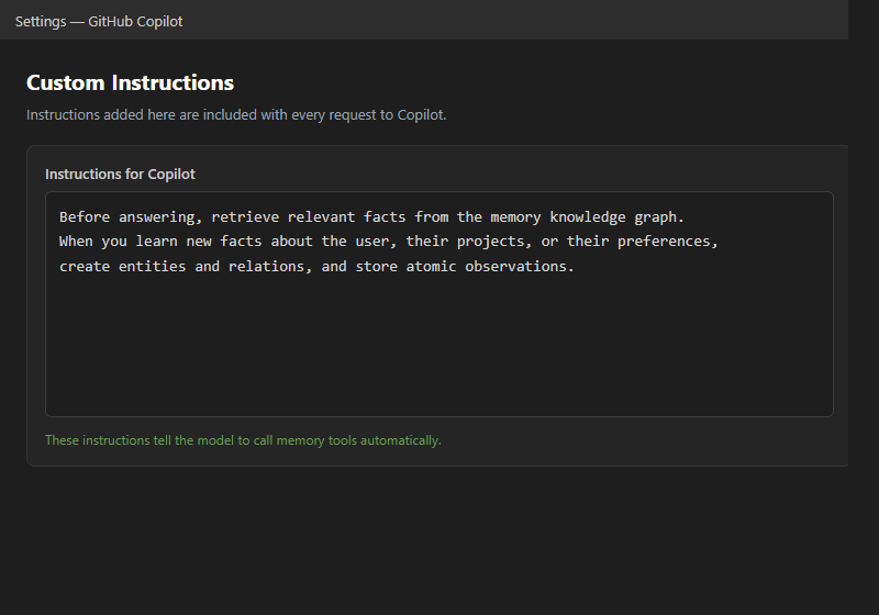 Custom instructions to trigger memory usage