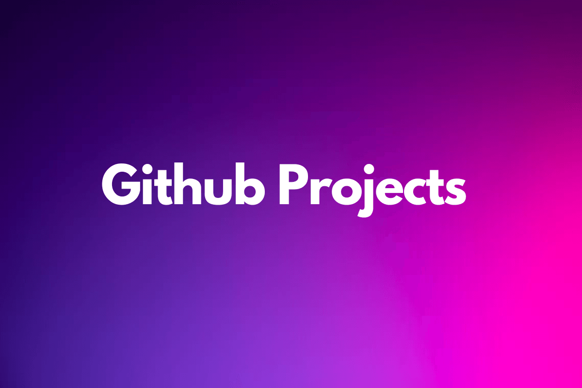 Github Projects cover image